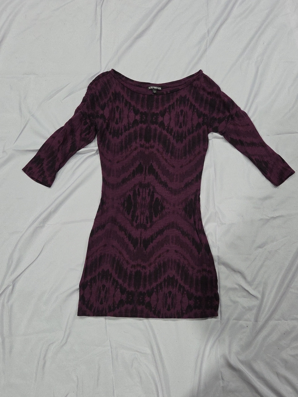 Express Purple Tie-Dye Mini Dress, Size XS